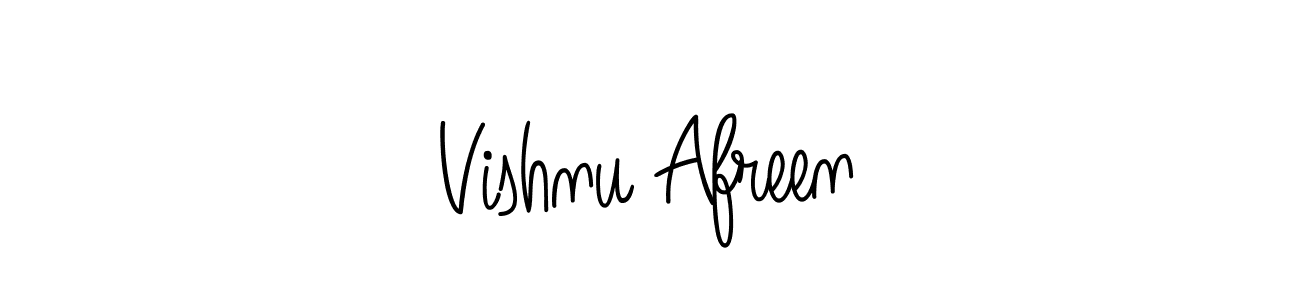 Once you've used our free online signature maker to create your best signature Angelique-Rose-font-FFP style, it's time to enjoy all of the benefits that Vishnu Afreen name signing documents. Vishnu Afreen signature style 5 images and pictures png