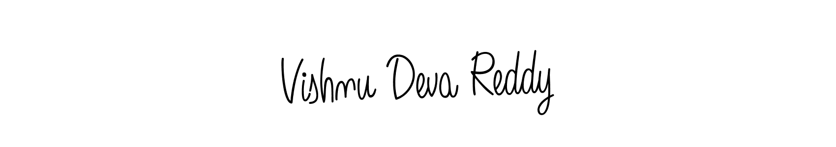 if you are searching for the best signature style for your name Vishnu Deva Reddy. so please give up your signature search. here we have designed multiple signature styles  using Angelique-Rose-font-FFP. Vishnu Deva Reddy signature style 5 images and pictures png
