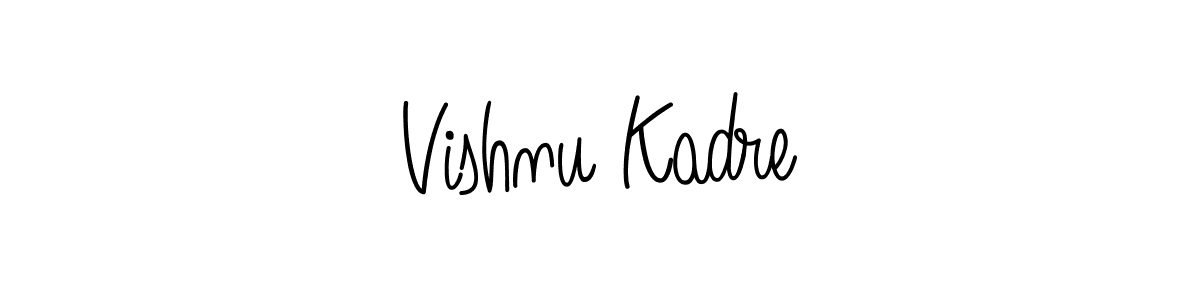 Create a beautiful signature design for name Vishnu Kadre. With this signature (Angelique-Rose-font-FFP) fonts, you can make a handwritten signature for free. Vishnu Kadre signature style 5 images and pictures png