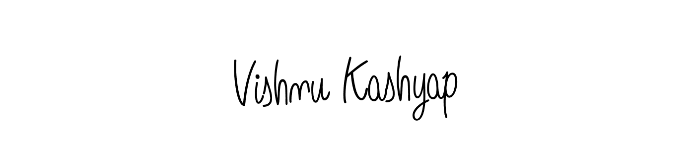 Angelique-Rose-font-FFP is a professional signature style that is perfect for those who want to add a touch of class to their signature. It is also a great choice for those who want to make their signature more unique. Get Vishnu Kashyap name to fancy signature for free. Vishnu Kashyap signature style 5 images and pictures png