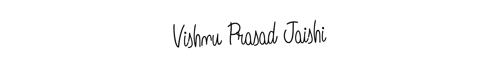 How to make Vishnu Prasad Jaishi name signature. Use Angelique-Rose-font-FFP style for creating short signs online. This is the latest handwritten sign. Vishnu Prasad Jaishi signature style 5 images and pictures png