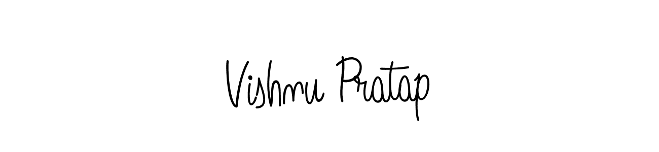 You should practise on your own different ways (Angelique-Rose-font-FFP) to write your name (Vishnu Pratap) in signature. don't let someone else do it for you. Vishnu Pratap signature style 5 images and pictures png