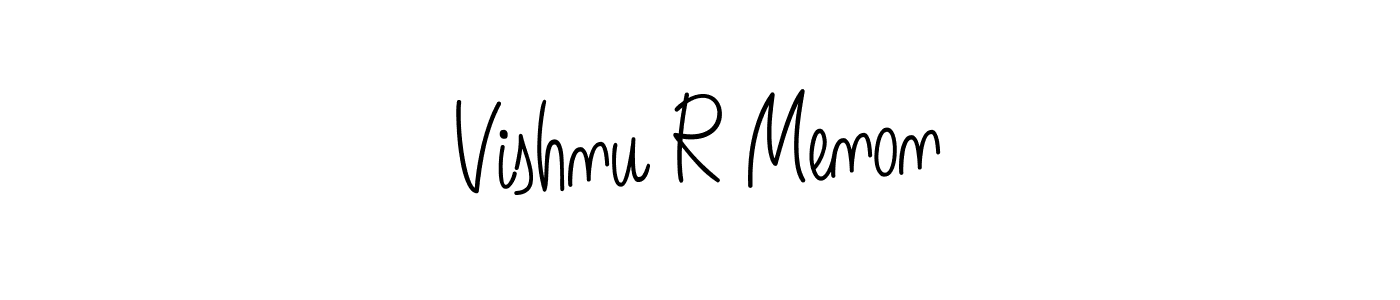 How to Draw Vishnu R Menon signature style? Angelique-Rose-font-FFP is a latest design signature styles for name Vishnu R Menon. Vishnu R Menon signature style 5 images and pictures png