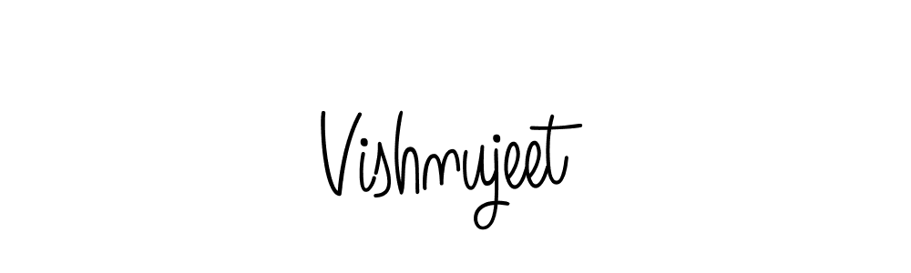 Design your own signature with our free online signature maker. With this signature software, you can create a handwritten (Angelique-Rose-font-FFP) signature for name Vishnujeet. Vishnujeet signature style 5 images and pictures png