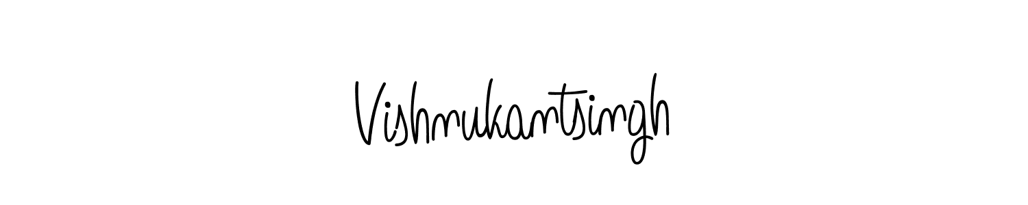Design your own signature with our free online signature maker. With this signature software, you can create a handwritten (Angelique-Rose-font-FFP) signature for name Vishnukantsingh. Vishnukantsingh signature style 5 images and pictures png