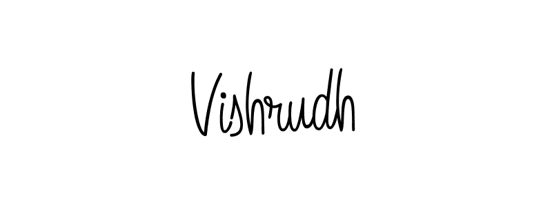 How to make Vishrudh signature? Angelique-Rose-font-FFP is a professional autograph style. Create handwritten signature for Vishrudh name. Vishrudh signature style 5 images and pictures png
