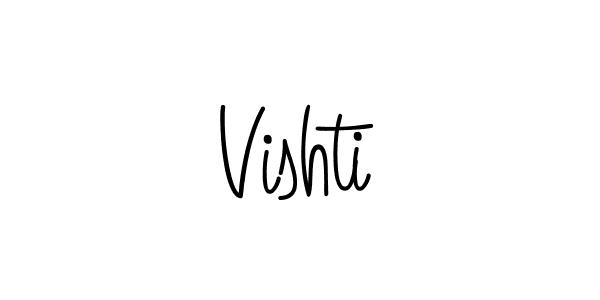 How to make Vishti signature? Angelique-Rose-font-FFP is a professional autograph style. Create handwritten signature for Vishti name. Vishti signature style 5 images and pictures png