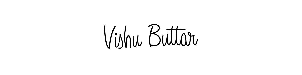 Design your own signature with our free online signature maker. With this signature software, you can create a handwritten (Angelique-Rose-font-FFP) signature for name Vishu Buttar. Vishu Buttar signature style 5 images and pictures png