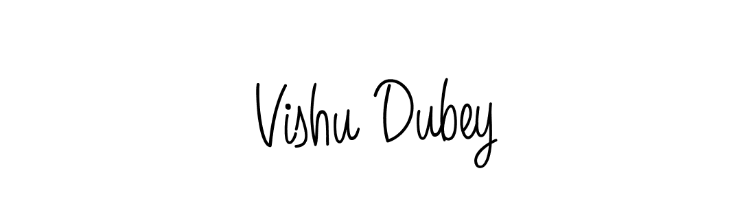Make a beautiful signature design for name Vishu Dubey. Use this online signature maker to create a handwritten signature for free. Vishu Dubey signature style 5 images and pictures png