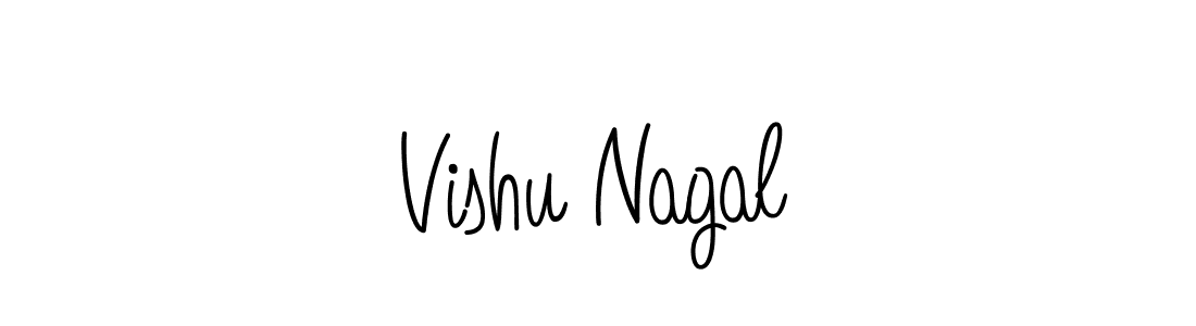 How to make Vishu Nagal signature? Angelique-Rose-font-FFP is a professional autograph style. Create handwritten signature for Vishu Nagal name. Vishu Nagal signature style 5 images and pictures png