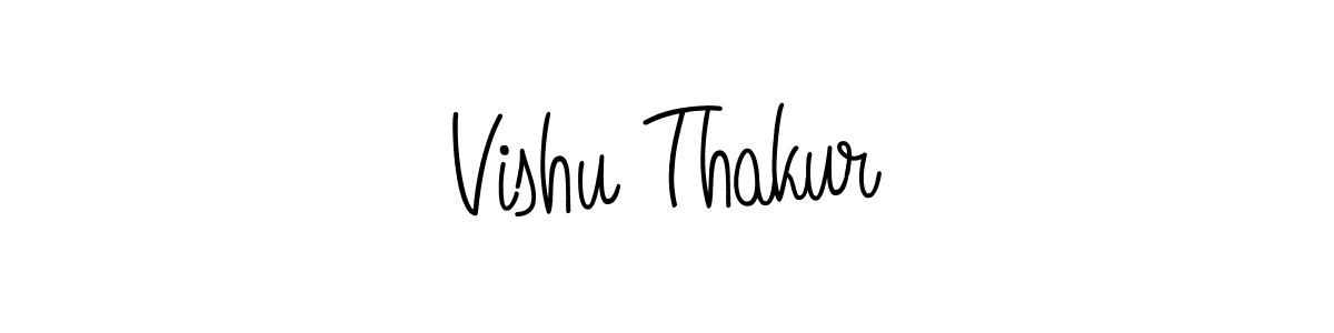 Vishu Thakur stylish signature style. Best Handwritten Sign (Angelique-Rose-font-FFP) for my name. Handwritten Signature Collection Ideas for my name Vishu Thakur. Vishu Thakur signature style 5 images and pictures png
