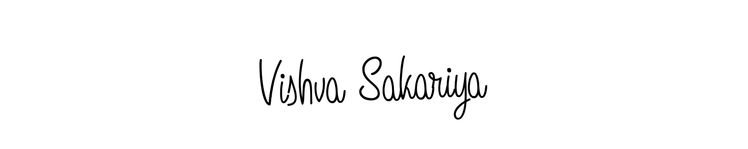 Angelique-Rose-font-FFP is a professional signature style that is perfect for those who want to add a touch of class to their signature. It is also a great choice for those who want to make their signature more unique. Get Vishva Sakariya name to fancy signature for free. Vishva Sakariya signature style 5 images and pictures png