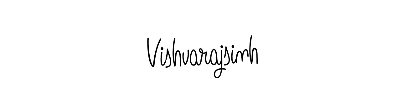 Also we have Vishvarajsinh name is the best signature style. Create professional handwritten signature collection using Angelique-Rose-font-FFP autograph style. Vishvarajsinh signature style 5 images and pictures png