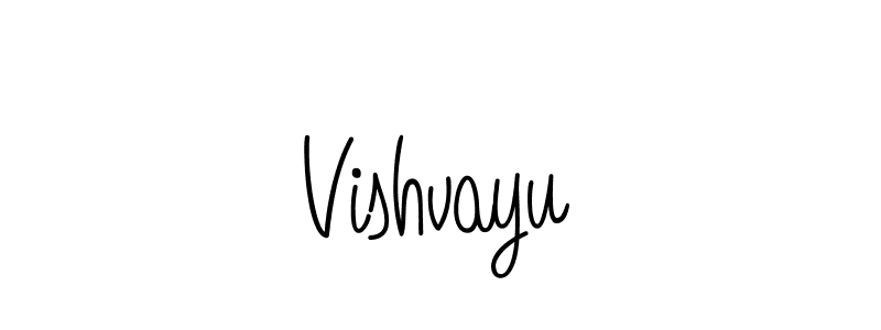 How to Draw Vishvayu signature style? Angelique-Rose-font-FFP is a latest design signature styles for name Vishvayu. Vishvayu signature style 5 images and pictures png