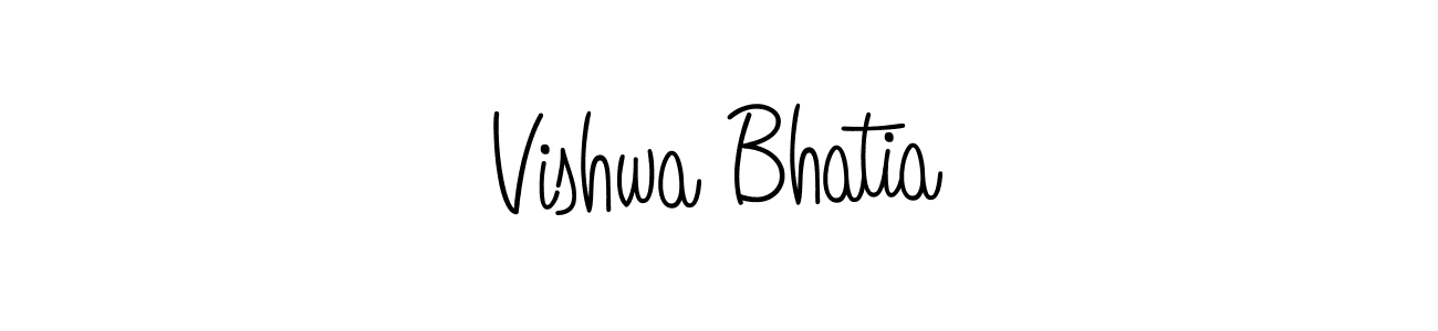 How to make Vishwa Bhatia signature? Angelique-Rose-font-FFP is a professional autograph style. Create handwritten signature for Vishwa Bhatia name. Vishwa Bhatia signature style 5 images and pictures png