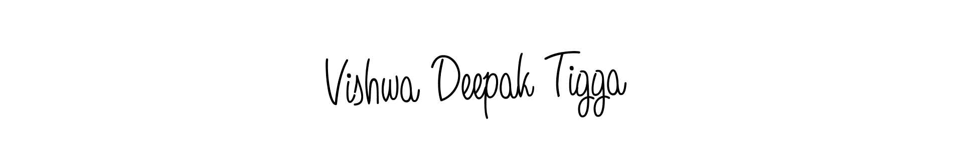 The best way (Angelique-Rose-font-FFP) to make a short signature is to pick only two or three words in your name. The name Vishwa Deepak Tigga include a total of six letters. For converting this name. Vishwa Deepak Tigga signature style 5 images and pictures png