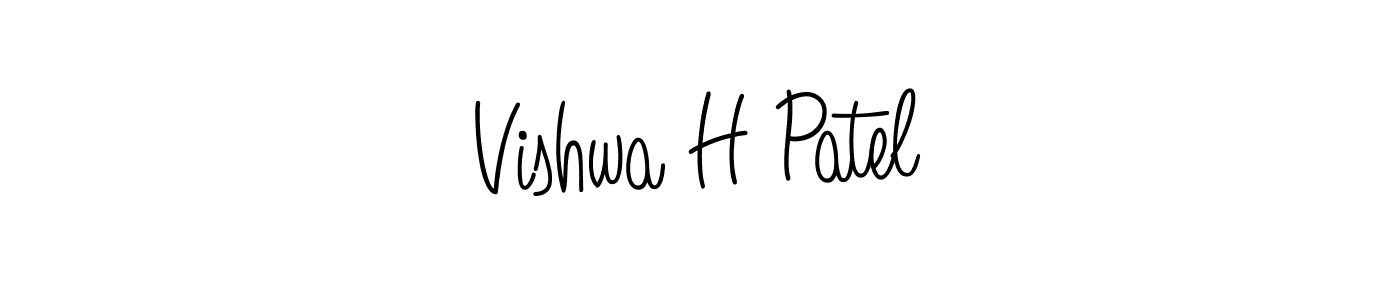 Similarly Angelique-Rose-font-FFP is the best handwritten signature design. Signature creator online .You can use it as an online autograph creator for name Vishwa H Patel. Vishwa H Patel signature style 5 images and pictures png