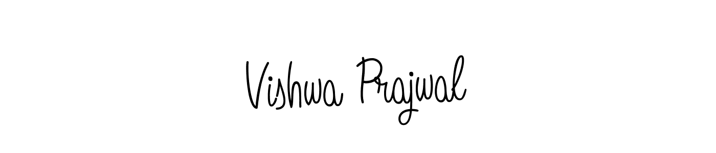 How to Draw Vishwa Prajwal signature style? Angelique-Rose-font-FFP is a latest design signature styles for name Vishwa Prajwal. Vishwa Prajwal signature style 5 images and pictures png