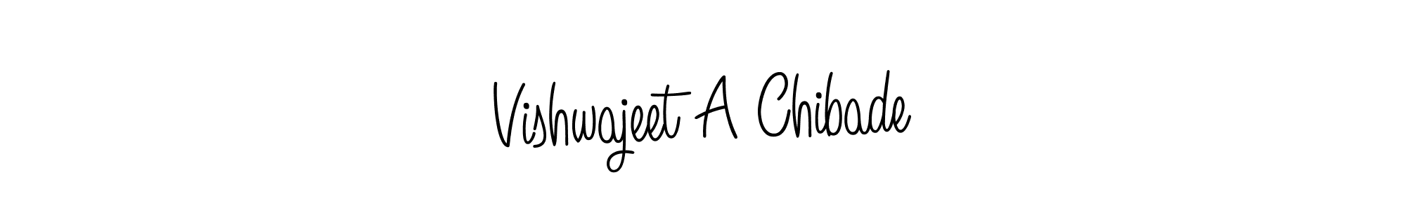 It looks lik you need a new signature style for name Vishwajeet A Chibade. Design unique handwritten (Angelique-Rose-font-FFP) signature with our free signature maker in just a few clicks. Vishwajeet A Chibade signature style 5 images and pictures png