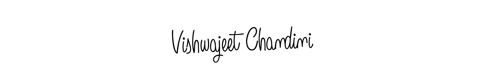 Vishwajeet Chandini stylish signature style. Best Handwritten Sign (Angelique-Rose-font-FFP) for my name. Handwritten Signature Collection Ideas for my name Vishwajeet Chandini. Vishwajeet Chandini signature style 5 images and pictures png