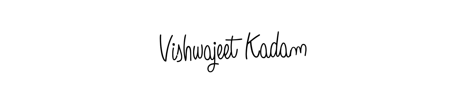 Vishwajeet Kadam stylish signature style. Best Handwritten Sign (Angelique-Rose-font-FFP) for my name. Handwritten Signature Collection Ideas for my name Vishwajeet Kadam. Vishwajeet Kadam signature style 5 images and pictures png