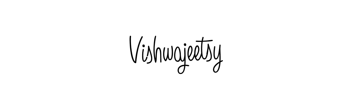 Use a signature maker to create a handwritten signature online. With this signature software, you can design (Angelique-Rose-font-FFP) your own signature for name Vishwajeetsy. Vishwajeetsy signature style 5 images and pictures png
