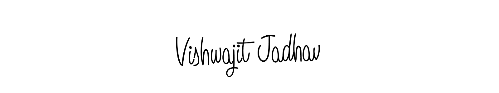 if you are searching for the best signature style for your name Vishwajit Jadhav. so please give up your signature search. here we have designed multiple signature styles  using Angelique-Rose-font-FFP. Vishwajit Jadhav signature style 5 images and pictures png