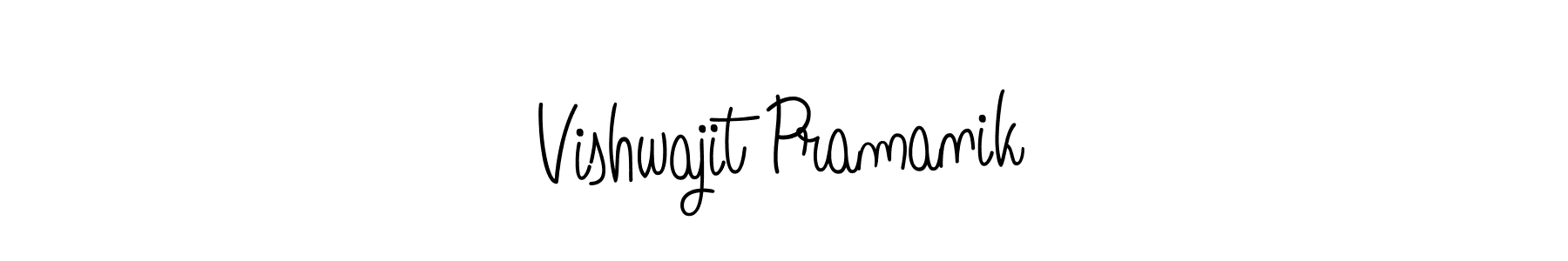 How to make Vishwajit Pramanik name signature. Use Angelique-Rose-font-FFP style for creating short signs online. This is the latest handwritten sign. Vishwajit Pramanik signature style 5 images and pictures png