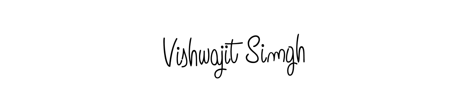 Vishwajit Simgh stylish signature style. Best Handwritten Sign (Angelique-Rose-font-FFP) for my name. Handwritten Signature Collection Ideas for my name Vishwajit Simgh. Vishwajit Simgh signature style 5 images and pictures png