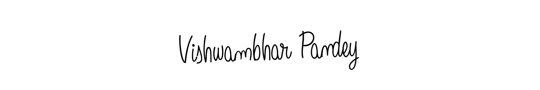 Use a signature maker to create a handwritten signature online. With this signature software, you can design (Angelique-Rose-font-FFP) your own signature for name Vishwambhar Pandey. Vishwambhar Pandey signature style 5 images and pictures png