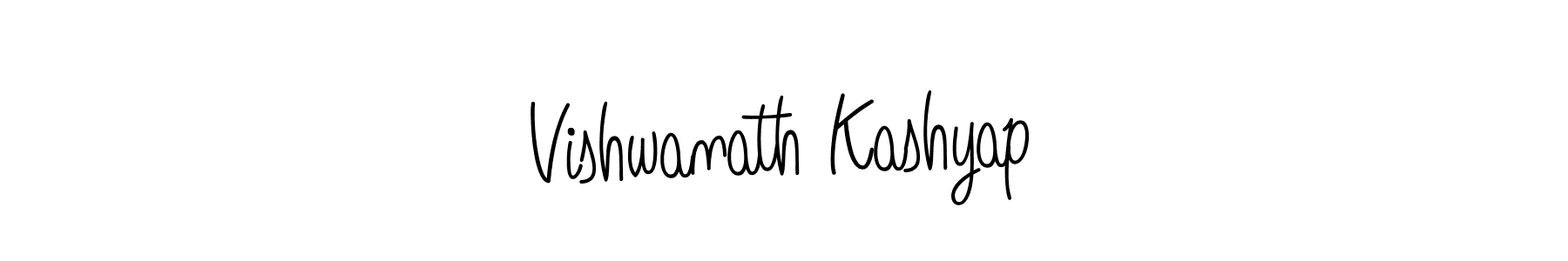 Use a signature maker to create a handwritten signature online. With this signature software, you can design (Angelique-Rose-font-FFP) your own signature for name Vishwanath Kashyap. Vishwanath Kashyap signature style 5 images and pictures png
