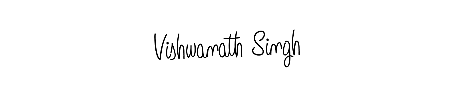 Use a signature maker to create a handwritten signature online. With this signature software, you can design (Angelique-Rose-font-FFP) your own signature for name Vishwanath Singh. Vishwanath Singh signature style 5 images and pictures png