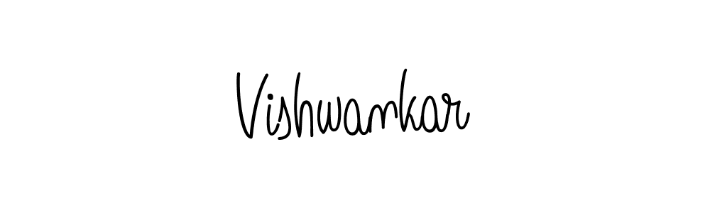 Use a signature maker to create a handwritten signature online. With this signature software, you can design (Angelique-Rose-font-FFP) your own signature for name Vishwankar. Vishwankar signature style 5 images and pictures png
