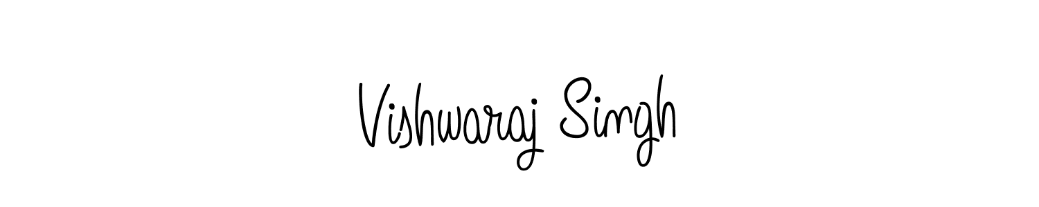 The best way (Angelique-Rose-font-FFP) to make a short signature is to pick only two or three words in your name. The name Vishwaraj Singh include a total of six letters. For converting this name. Vishwaraj Singh signature style 5 images and pictures png