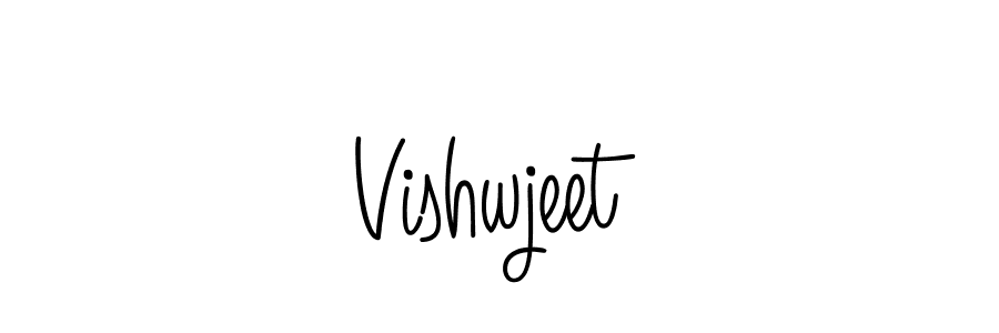 Create a beautiful signature design for name Vishwjeet. With this signature (Angelique-Rose-font-FFP) fonts, you can make a handwritten signature for free. Vishwjeet signature style 5 images and pictures png