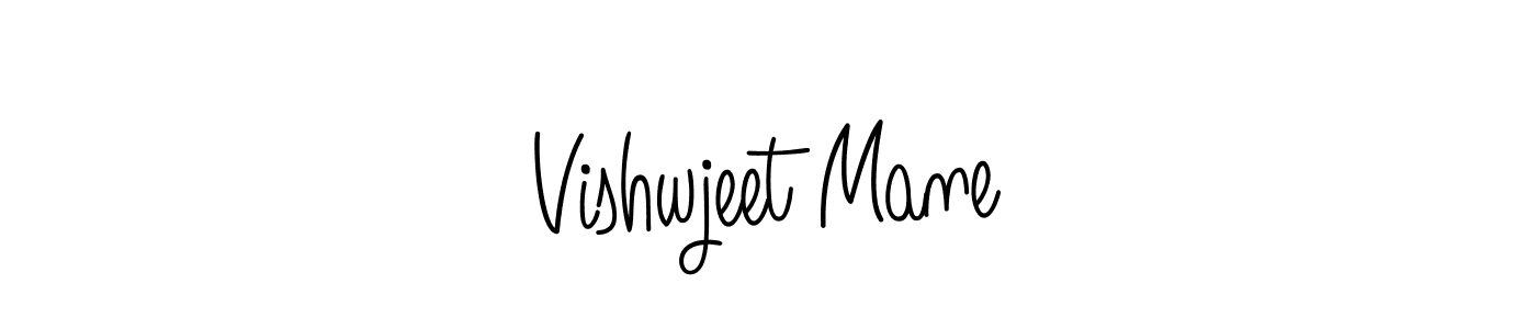 Create a beautiful signature design for name Vishwjeet Mane. With this signature (Angelique-Rose-font-FFP) fonts, you can make a handwritten signature for free. Vishwjeet Mane signature style 5 images and pictures png