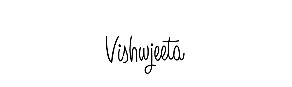 The best way (Angelique-Rose-font-FFP) to make a short signature is to pick only two or three words in your name. The name Vishwjeeta include a total of six letters. For converting this name. Vishwjeeta signature style 5 images and pictures png