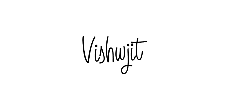 How to Draw Vishwjit signature style? Angelique-Rose-font-FFP is a latest design signature styles for name Vishwjit. Vishwjit signature style 5 images and pictures png