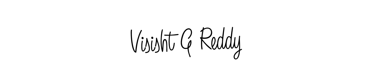 How to Draw Visisht G Reddy signature style? Angelique-Rose-font-FFP is a latest design signature styles for name Visisht G Reddy. Visisht G Reddy signature style 5 images and pictures png