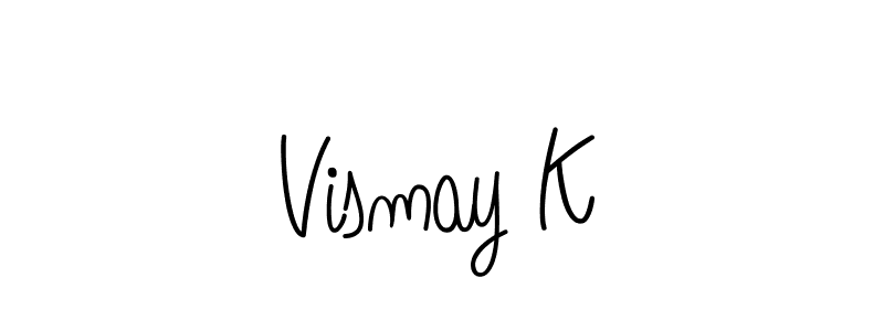 Make a beautiful signature design for name Vismay K. Use this online signature maker to create a handwritten signature for free. Vismay K signature style 5 images and pictures png