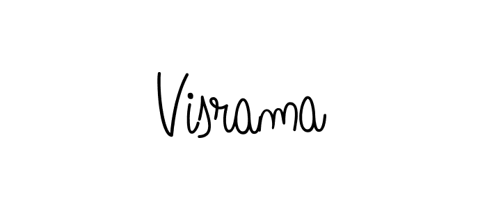 How to Draw Visrama signature style? Angelique-Rose-font-FFP is a latest design signature styles for name Visrama. Visrama signature style 5 images and pictures png