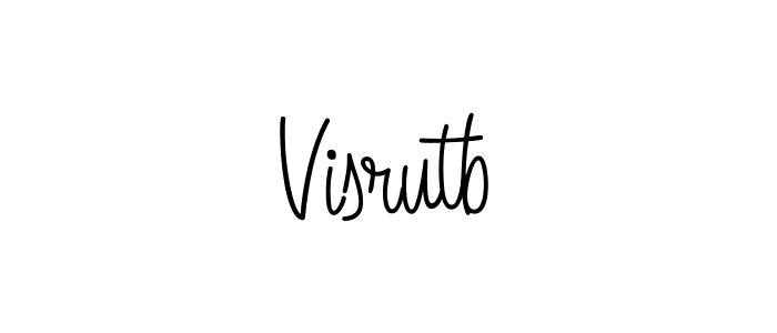 How to Draw Visrutb signature style? Angelique-Rose-font-FFP is a latest design signature styles for name Visrutb. Visrutb signature style 5 images and pictures png