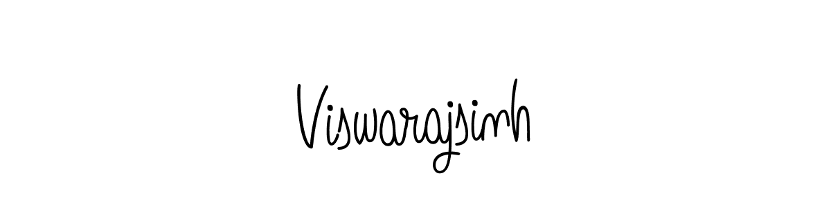 Use a signature maker to create a handwritten signature online. With this signature software, you can design (Angelique-Rose-font-FFP) your own signature for name Viswarajsinh. Viswarajsinh signature style 5 images and pictures png