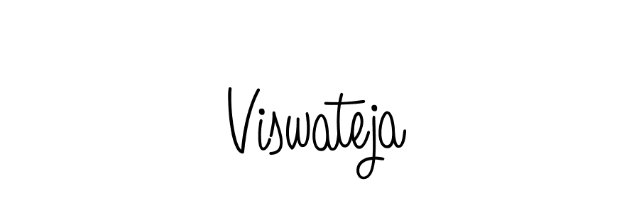 How to make Viswateja name signature. Use Angelique-Rose-font-FFP style for creating short signs online. This is the latest handwritten sign. Viswateja signature style 5 images and pictures png