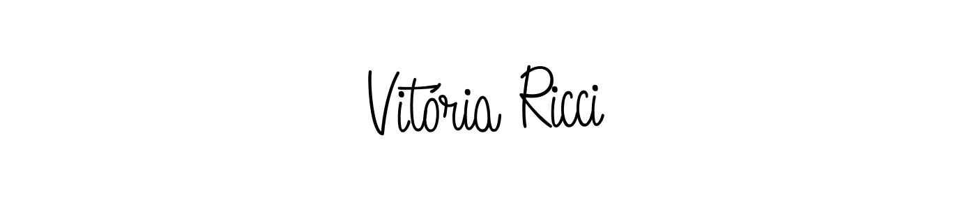 Once you've used our free online signature maker to create your best signature Angelique-Rose-font-FFP style, it's time to enjoy all of the benefits that Vitória Ricci name signing documents. Vitória Ricci signature style 5 images and pictures png