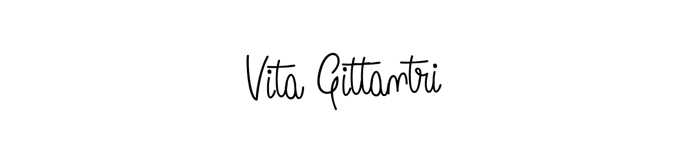 Here are the top 10 professional signature styles for the name Vita Gittantri. These are the best autograph styles you can use for your name. Vita Gittantri signature style 5 images and pictures png