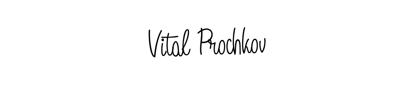 How to Draw Vital Prochkov signature style? Angelique-Rose-font-FFP is a latest design signature styles for name Vital Prochkov. Vital Prochkov signature style 5 images and pictures png