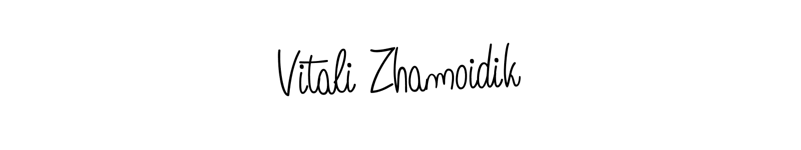 This is the best signature style for the Vitali Zhamoidik name. Also you like these signature font (Angelique-Rose-font-FFP). Mix name signature. Vitali Zhamoidik signature style 5 images and pictures png