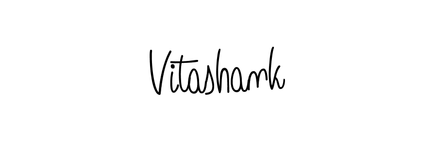 How to make Vitashank name signature. Use Angelique-Rose-font-FFP style for creating short signs online. This is the latest handwritten sign. Vitashank signature style 5 images and pictures png