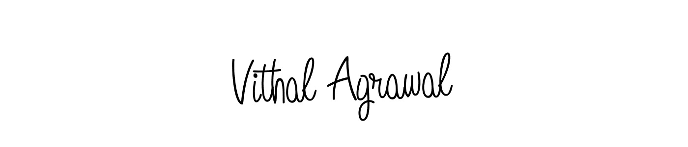 Vithal Agrawal stylish signature style. Best Handwritten Sign (Angelique-Rose-font-FFP) for my name. Handwritten Signature Collection Ideas for my name Vithal Agrawal. Vithal Agrawal signature style 5 images and pictures png